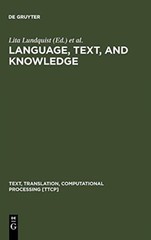Lundquist – Language Text and Knowledge – New hardback or cased book – X555z