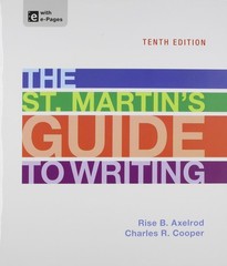 The St. Martin’s Guide to Writing