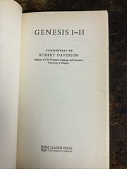Cambridge Bible Commentaries on the Old Testament Ser.: Genesis, 1-11