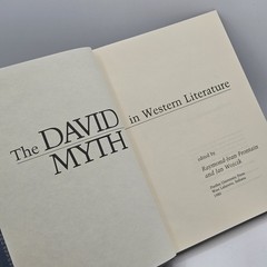 The David Myth in Western Literature 1980 HC 1st Edition Fontain Wojcik Biblical