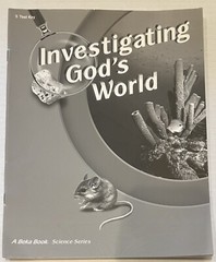 Abeka Investigating God’s World Test Key for fourth edition 5th grade