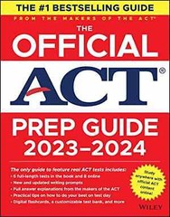 The Official ACT Prep Guide 2023-2024: Book + 8 – Paperback, by ACT – Good w