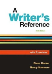 A Writer’s Reference with Exercises by Diana Hacker: Used