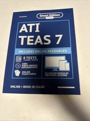ATI TEAS 7 Smart Edition Nursing 5th Ed includes Online Resources 860014188220