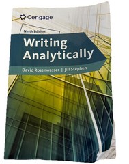 Writing Analytically by David Rosenwasser and Jill Stephen. Ninth Edition.
