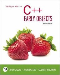Starting Out with C++: Early – Paperback, by Gaddis Tony; Walters – Acceptable