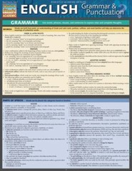 QuickStudy Bar Chart: English Grammar & Punctuation (lot Of 9)