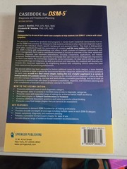 Casebook for DSM-5: Diagnosis and Treatment Planning, second edition, 2022, New