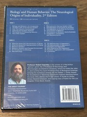 Great Courses Biology and Human Behavior 2nd Ed. Robert Sapolsky NEW SEALED