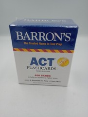 New ACT Flashcards Barron’s Test Prep Third Edition College Entrance Test Prep