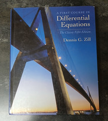 A First Course in Differential Equations Zill 2001 Classic Fifth Edition Book