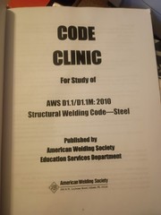 AWS D1.1 CCRM:2010 Code Clinic for Study of AWS D1.1/D1.1M:2010 American Welding
