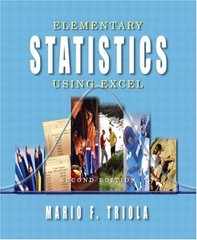 Elementary Statistics Using Excel Hardcover Mario F. Triola