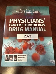 NEW Physicians’ Cancer Chemotherapy Drug Manual 2023 Chu DeVita Oncology