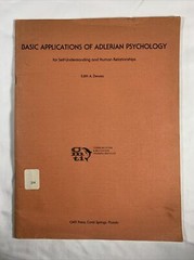 Basic Applications of Adlerian Psychology for Self-Understanding/Human Relations