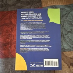 They Say I Say 5th Ed Paperback Graff Birkenstein W. W. Norton Writing Textbook