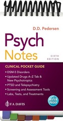 Psych Notes: Clinical Pocket Guide by Darlene D. Pedersen (English) Spiral Book