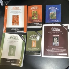 Story of the World: History for the Classic Vol 1-3 + Activity Book 4, Tests 1,3