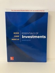 Essentials of Investments 11th Edition International Edition 2019 EXCELLENT
