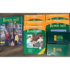 Komm Mit Holt German 3 Textbook Teacher Resource VHS Bundle 2003 Lot