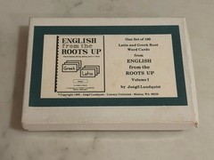 ENGLISH FROM THE ROOTS UP Vol 1 Greek – Latin by Lundquist Cards 1993 Complete