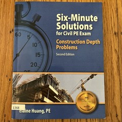 Six-Minute Solutions for Civil PE Exam: Construction Depth Problems