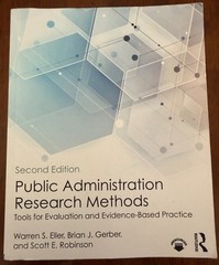 Public Administration Research Methods: Tools for Eval, Eller, Second (2nd) ed.