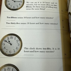 Telling Time Step-by-Step Guide Workbook 1963 100 pages of Lessons