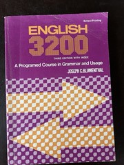 English 3200 3rd Ed Course in Grammar & Usage Joseph C. Blumenthal 1981 PB