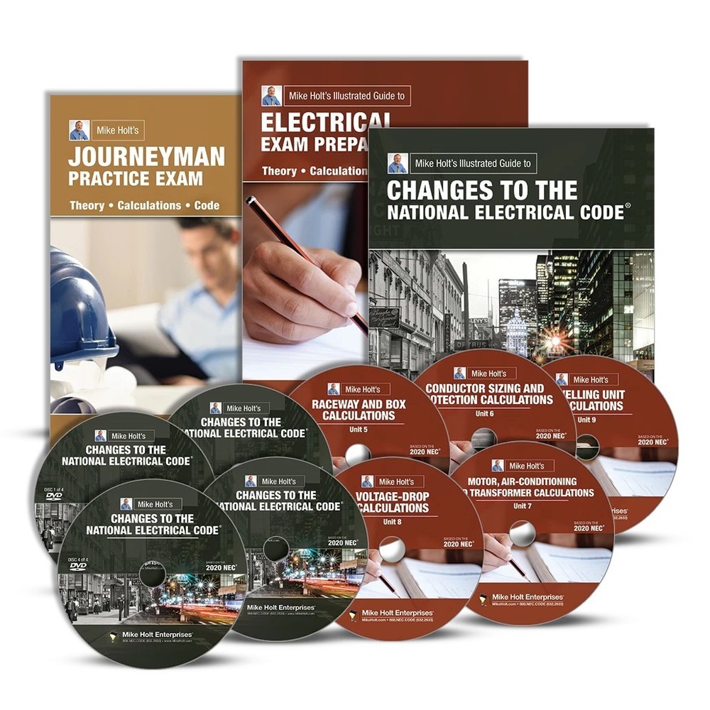 Mike Holt’s Journeyman Intermediate Electrical Exam Prep DVD Library, 2020 NEC