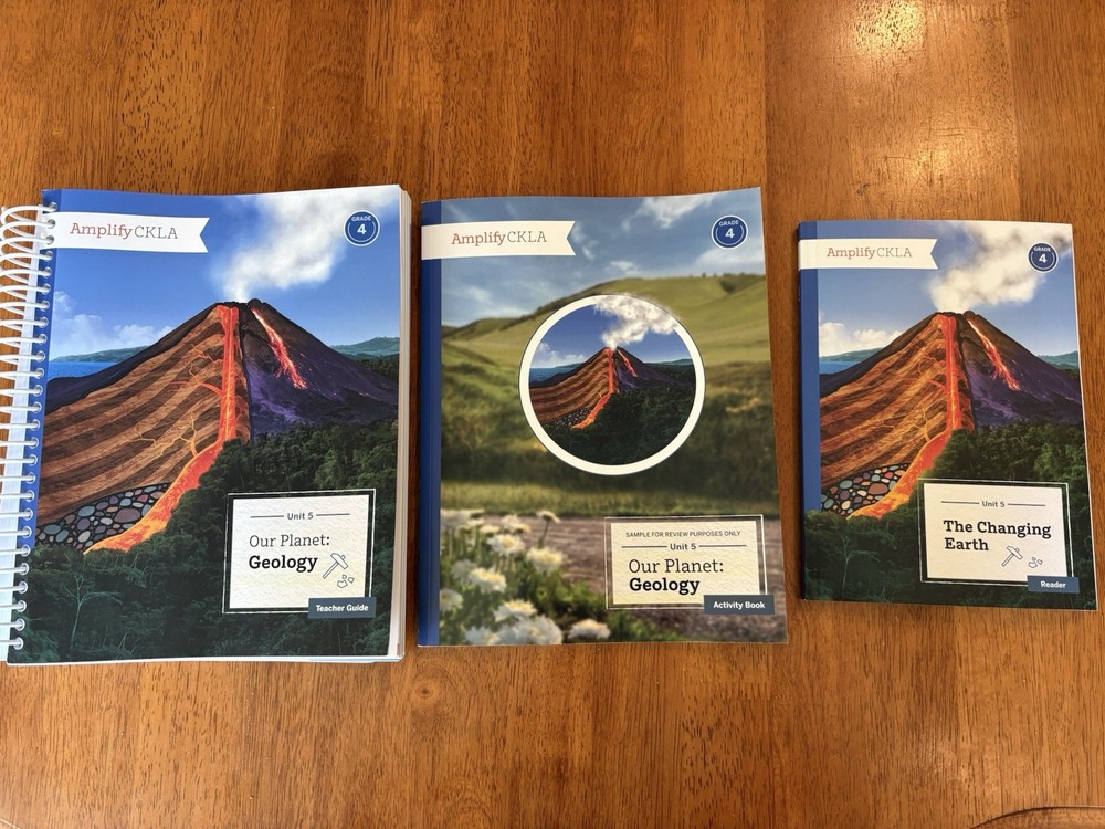 Amplify CKLA Teacher Guide Grade 4 Our Planet Geology Activity Book Reader Set