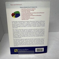 SPIRITUALITY & HEALTH RESEARCH, 1st Edition SIGNED By H.G. Koenig MD,PB