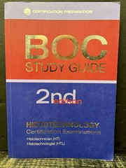 BOC Study Guide Histotechnology Certification Exams 2019 2nd Revised Near Fine