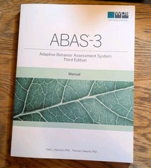 ABAS-3 Adaptive Behavior Assessment System Manual 2015 3rd Edition