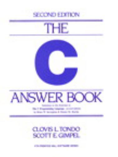 The C Answer Book by Tondo, Clovis