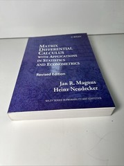 Matrix Differential Calculus with Applications in Statistics and Econometrics