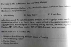 Minnesota State University Nursing Celebrating the 1st 50 Years SIGNED 3 Authors