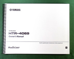 Yamaha HTR-4069 Instruction Manual: Full Color 124 Pages & Protective Covers