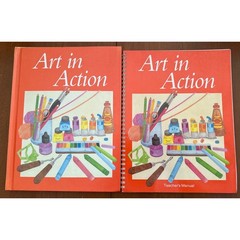Grade 4 Art in Action Textbook & Teacher Manual Set Vintage 1987 Coronado