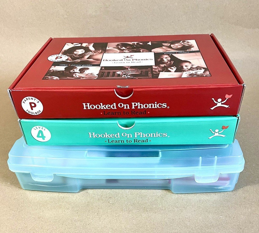 Vtg Hooked On & Saxon Phonics – Mixed Lot, Parent’s Toolbox, Level 2, 4 & Misc.