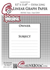 LINEAR GRAPH PAPER, 1MM GRID (MSL1X-110 PAGES): EXTRALEGAL By Mighty Hunkbook