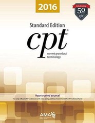 CPT 2016 Standard Edition (Cpt / Current Procedural Terminology (Standard – GOOD