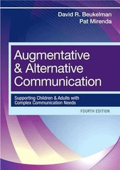 Augmentative and Alternative – Hardcover, by David Beukelman; Pat – Very Good c