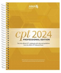 CPT Professional Edition 2024 – American Medical Association – Very Good – S…