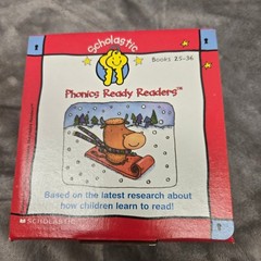 Scholastic Phonics Ready Readers Books 25-36 Set with Cassette and Activity Card