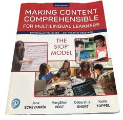 Making Content Comprehensible for Multilingual Learners SIOP Model 2024 6e VG*
