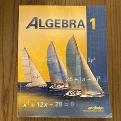 A Beka Book Algebra 1 Mathematics Series Textbook Christian Perspective