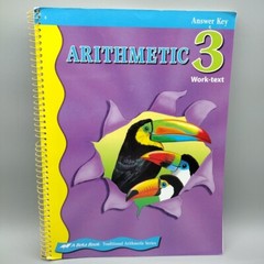 A beka Book Arithmetic 3 Work-text Answer Key 5th Edition Homeschool Abeka