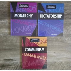 Systems of Government 3 Book Set Monarchy Dictatorship Communism Homeschool