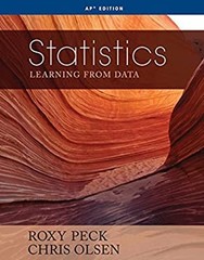 Statistics : Learning from Data Hardcover Chris, Peck, Roxy Olsen